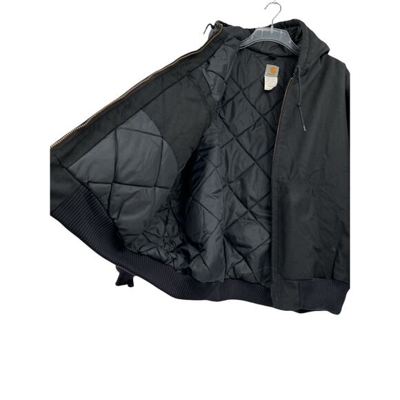 Carhartt J133 BLK Mens 3XL Black Work Coat Quilted - Picture 6 of 9